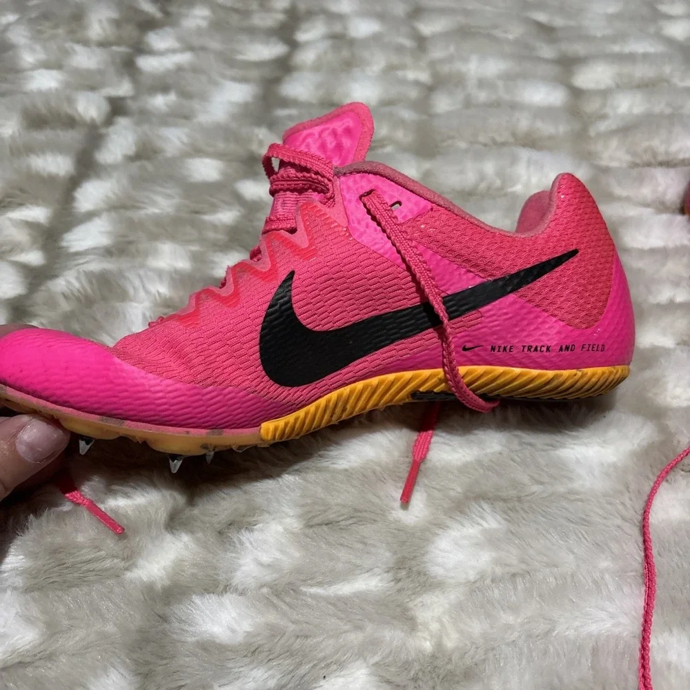 Nike Zoom Rival Track & Field Spikes Pink Youth 3.5 DC8753-600